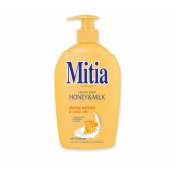 Mitia Honey & Milk liquid soap with honey extracts dispenser 500 ml